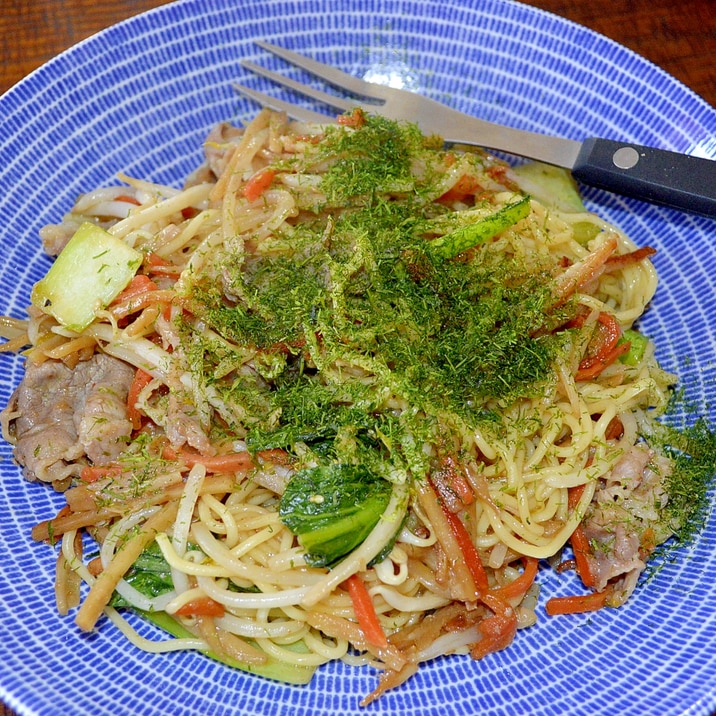 きんぴらごぼうリメイク！食物繊維豊富の☆塩焼きそば